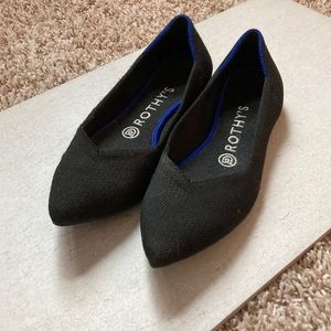Rothy’s Womens Black Pointed Toe Flats